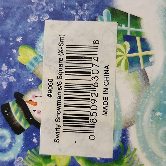 NWOT Swirly Snowman Stacking Holiday Cardboard Boxes - Picture 6 of 16